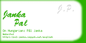 janka pal business card